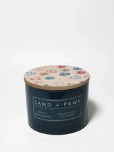 Sand + Paws Vanilla Sandalwood 12 oz scented candle