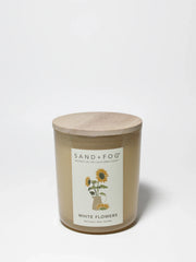 White Flowers 10 oz scented candle