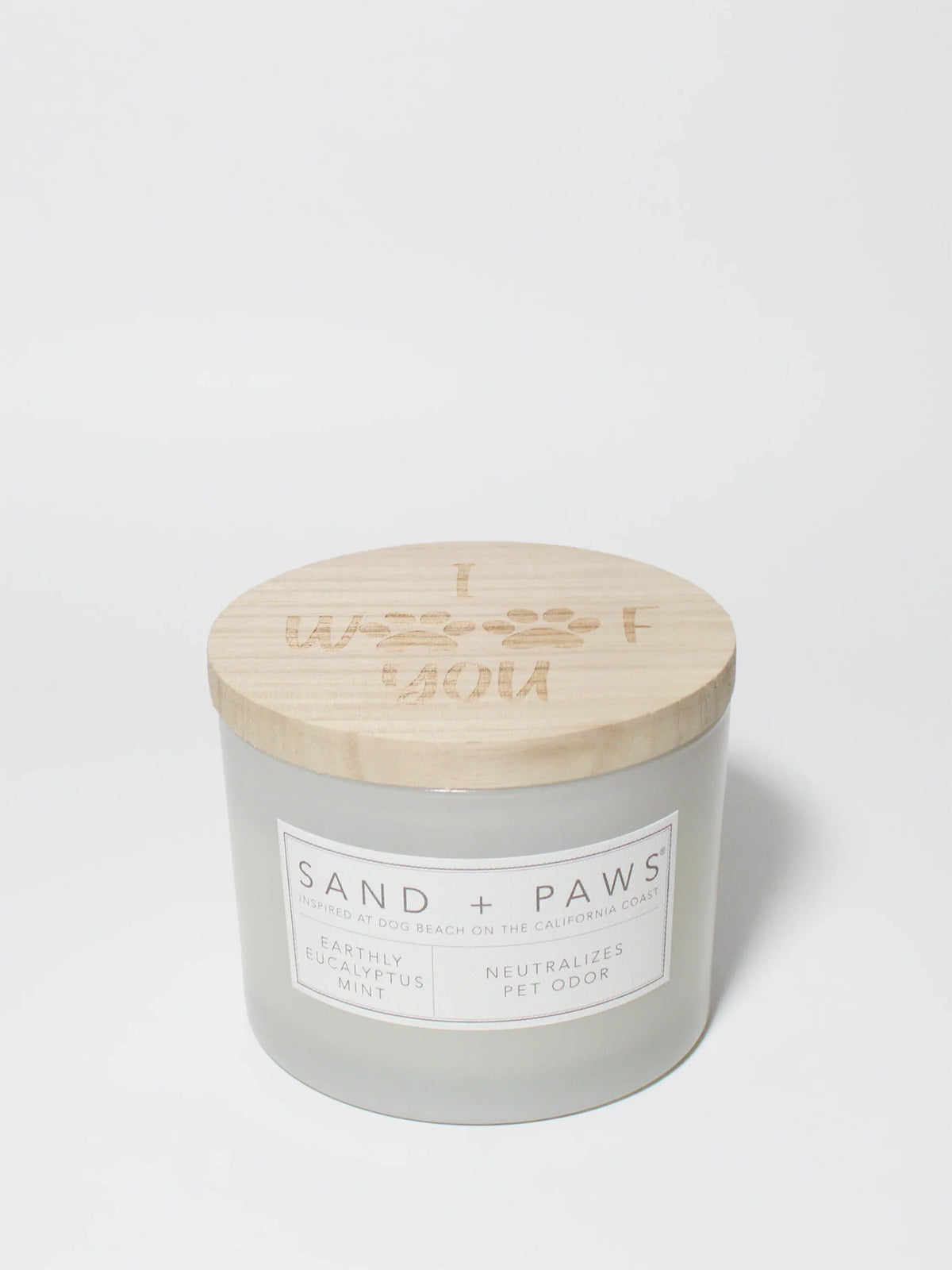 Sand + Paws Earthly Eucalyptus Mint 12 oz scented candle