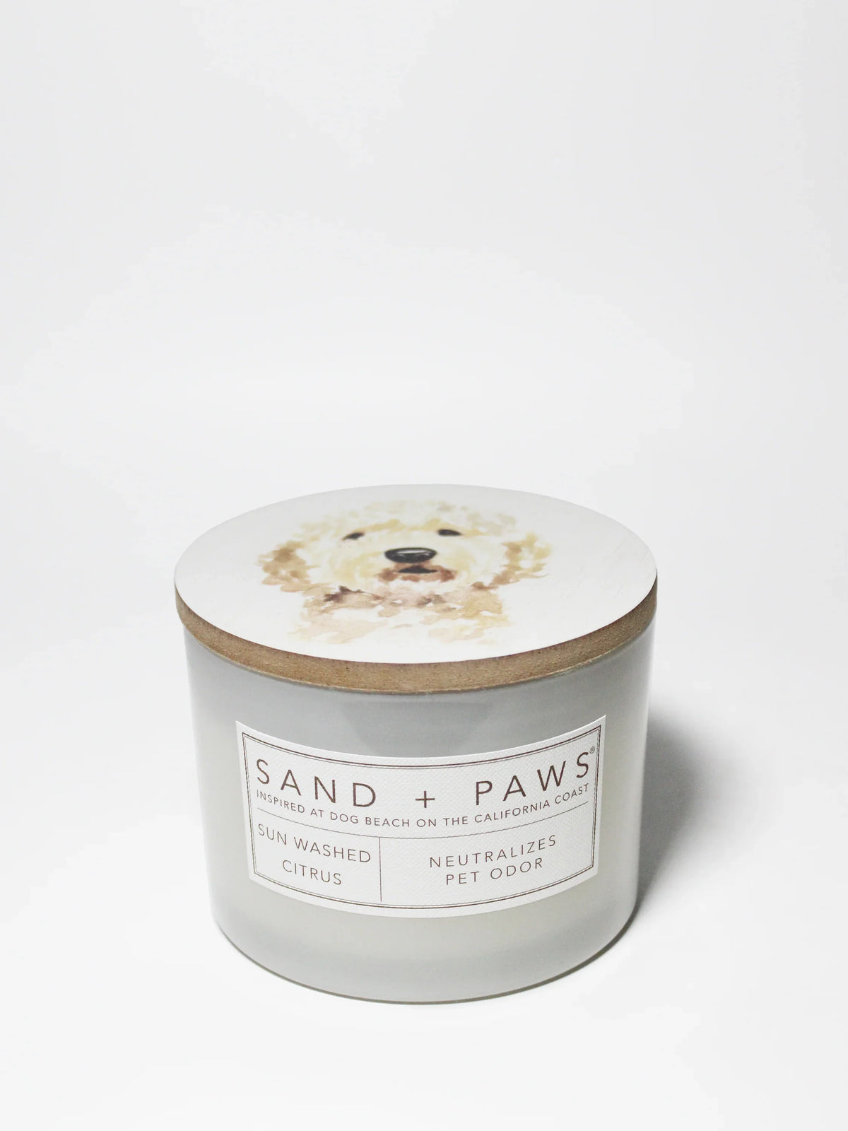 Sand + Paws Sun Washed Citrus 12 oz scented candle