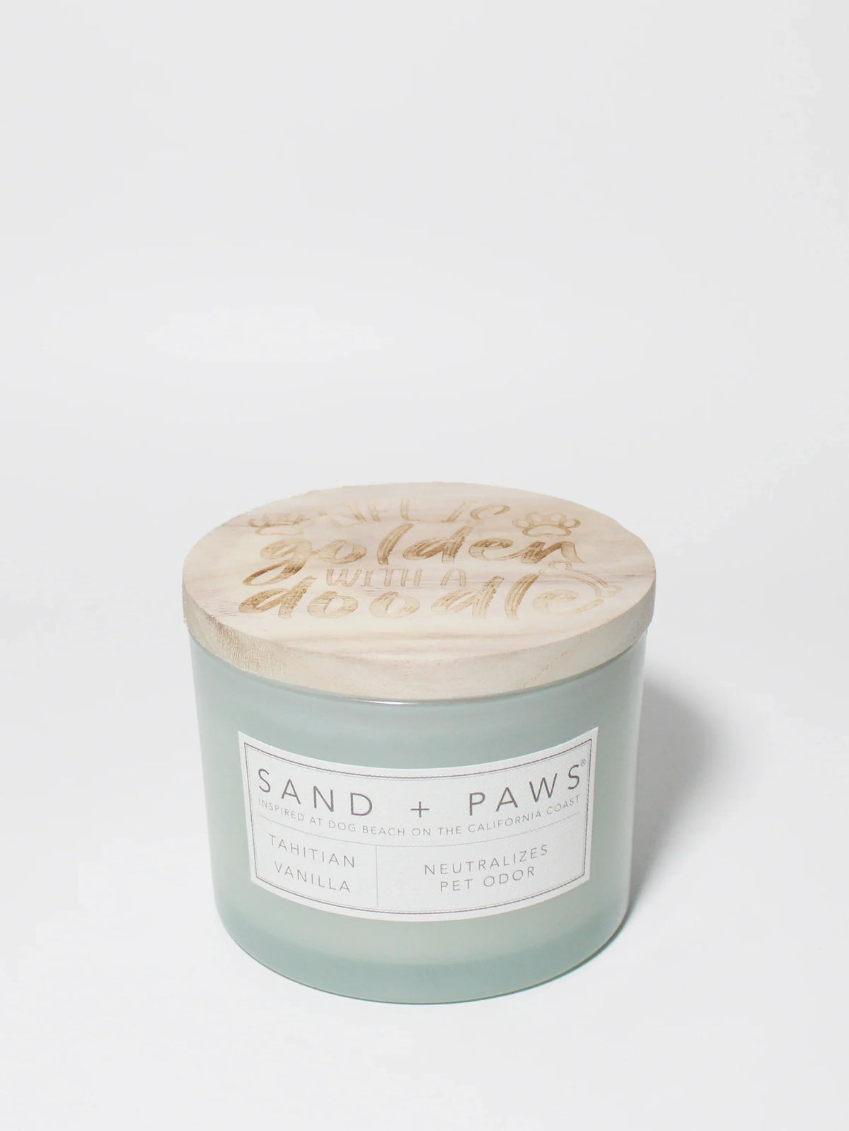 Sand + Paws Tahitian Vanilla 12 oz scented candle