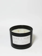 Sand + Paws Amber & Fig 12 oz scented candle