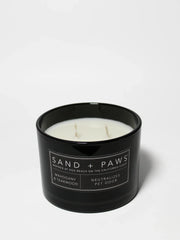 Sand + Paws Mahogany & Teakwood 12 oz scented candle