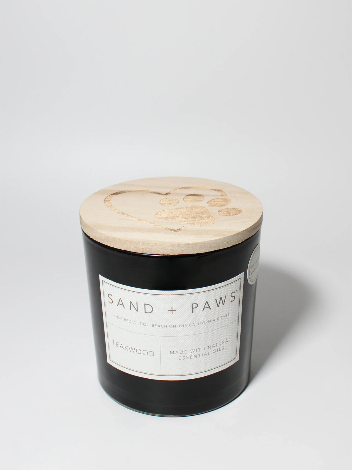 Sand + Paws Teakwood 21 oz scented candle