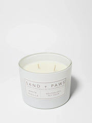 Sand + Paws White Vanilla 12 oz scented candle