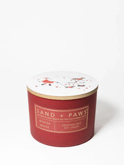 Sand + Paws Winter White 12 oz scented candle