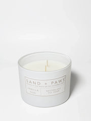 Sand + Paws Vanilla Oud 12 oz scented candle