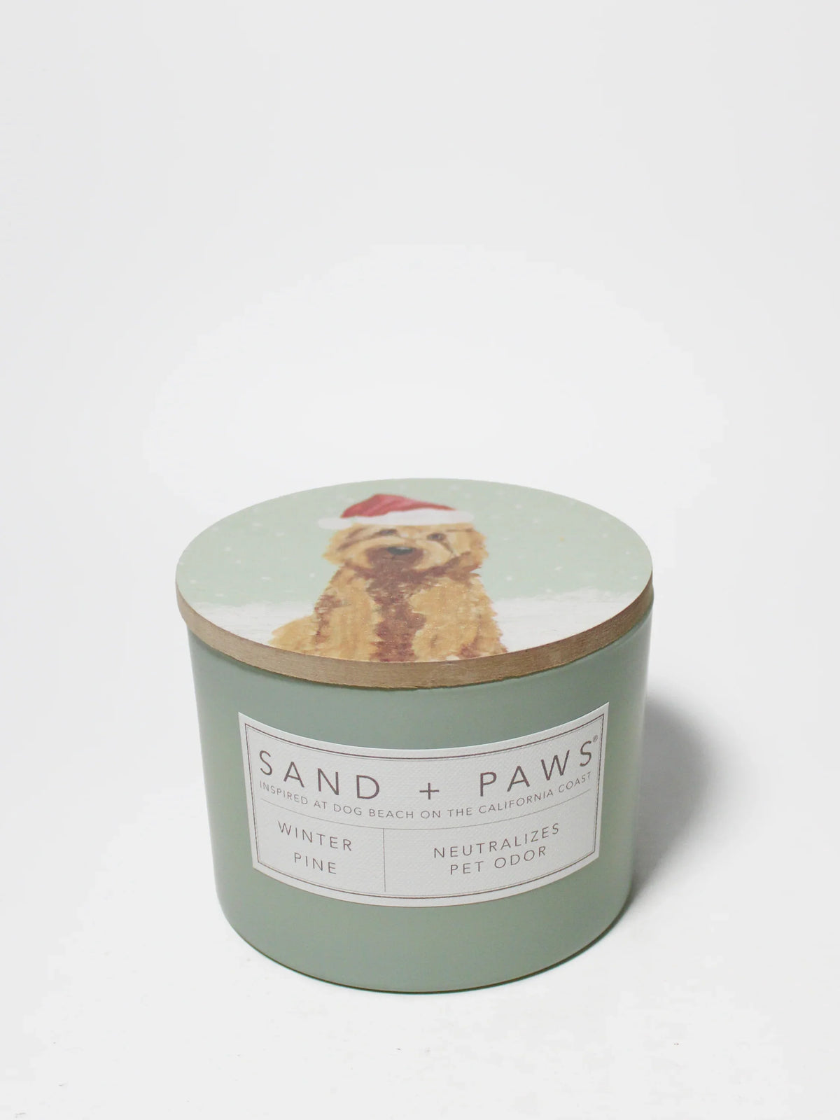 Sand + Paws Winter Pine 12oz scented candle