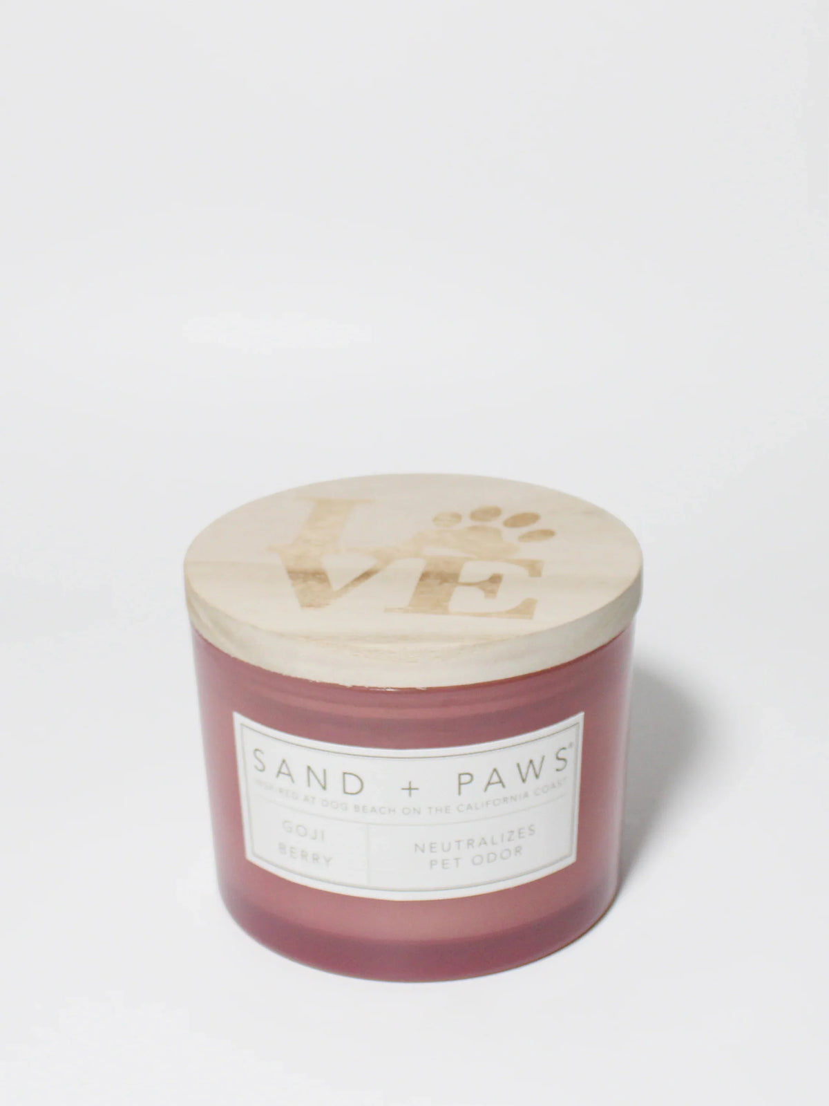 Sand + Paws Goji Berry 12 oz scented candle