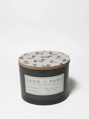 Sand + Paws Pineapple Coconut 12 oz scented candle