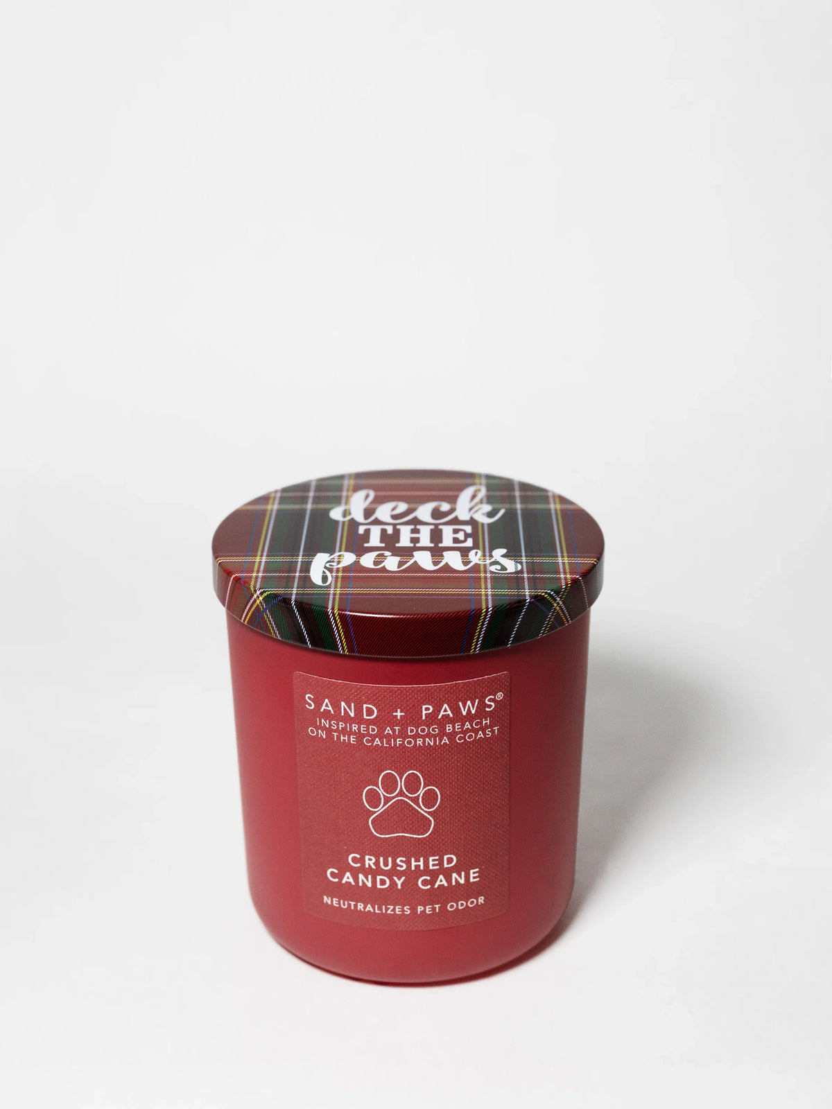 Sand + Paws Crushed Candy Cane 10 oz scented candle