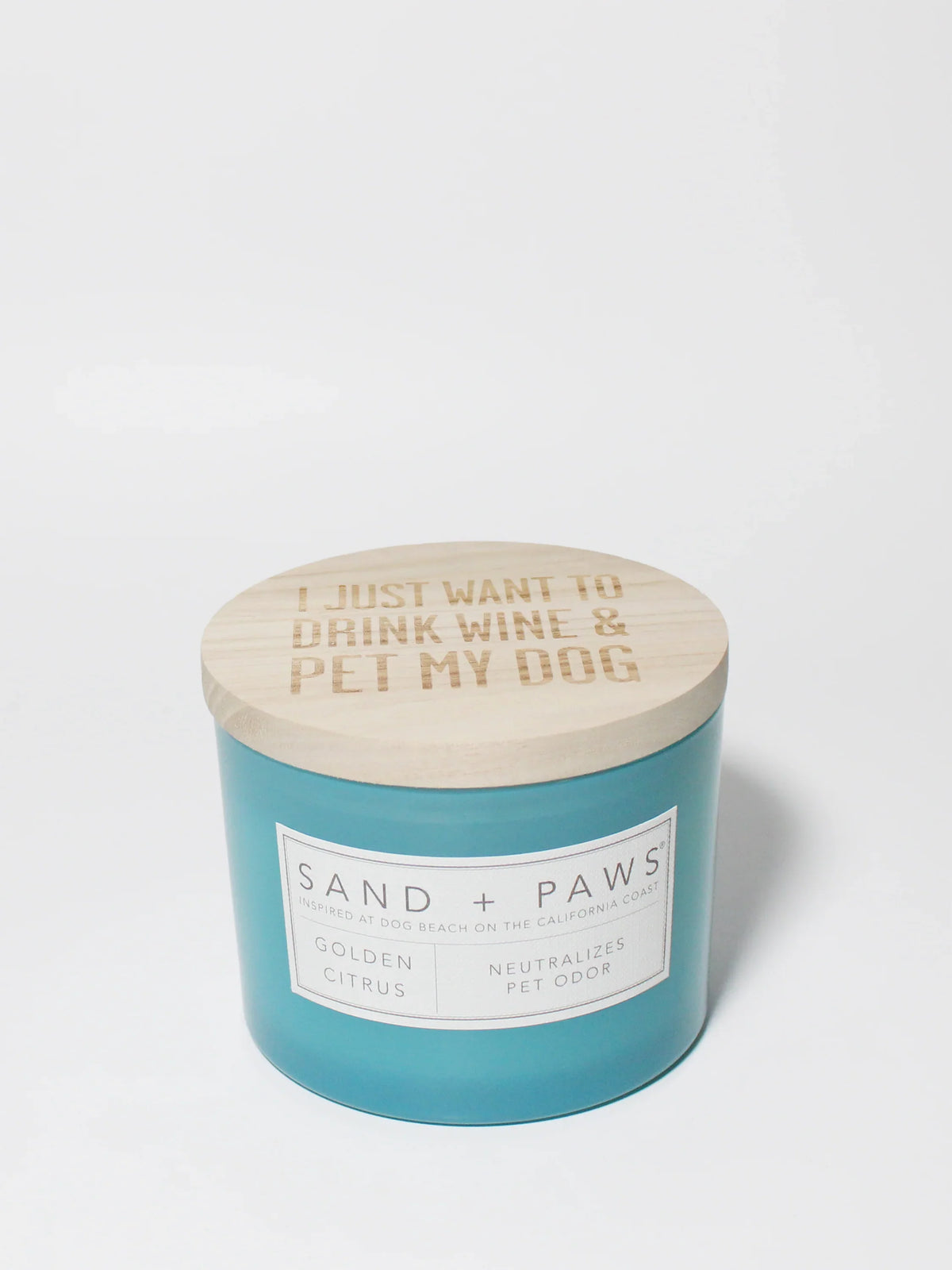 Sand + Paws Golden Citrus 12 oz scented candle