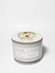 Sand + Paws Mango Tangerine 12 oz scented candle