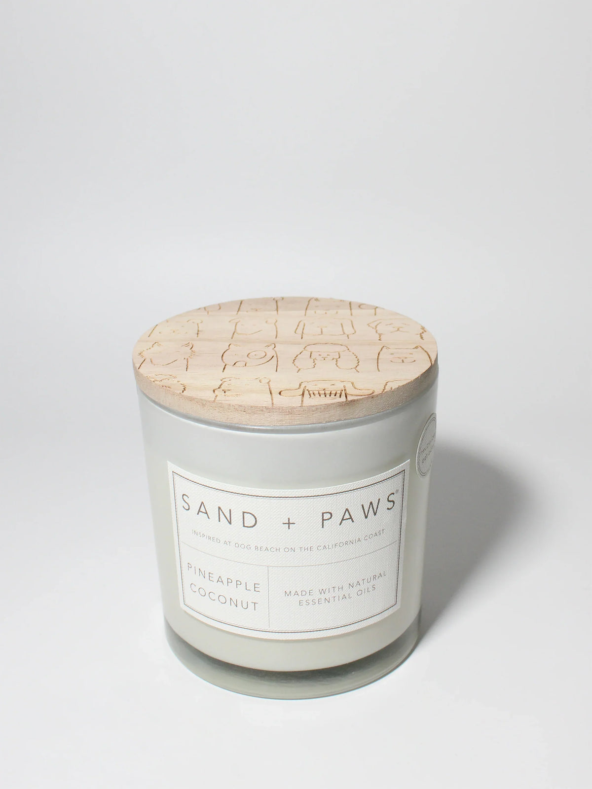 Sand + Paws Pineapple Coconut 21 oz scented candle