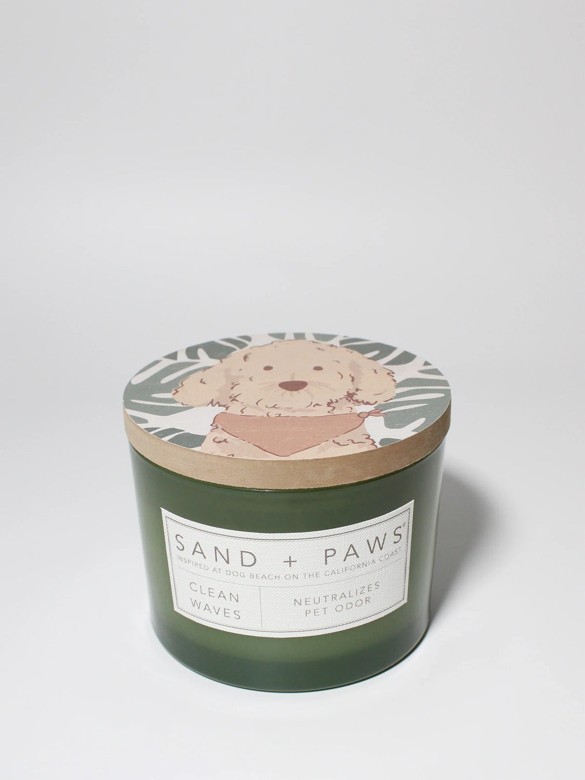 Sand + Paws Clean Waves 12 oz scented candle