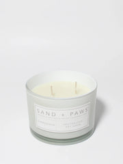 Sand + Paws Gardenia 12 oz scented candle