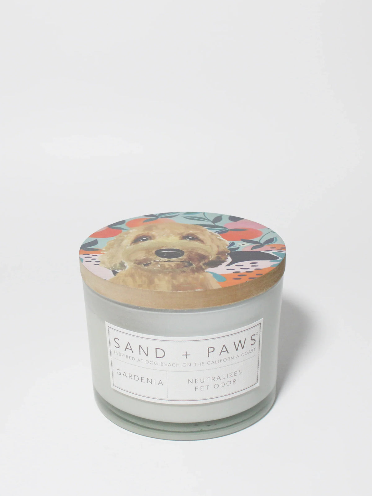 Sand + Paws Gardenia 12 oz scented candle