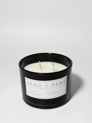 Sand + Paws Vanilla Sandalwood 12 oz scented candle