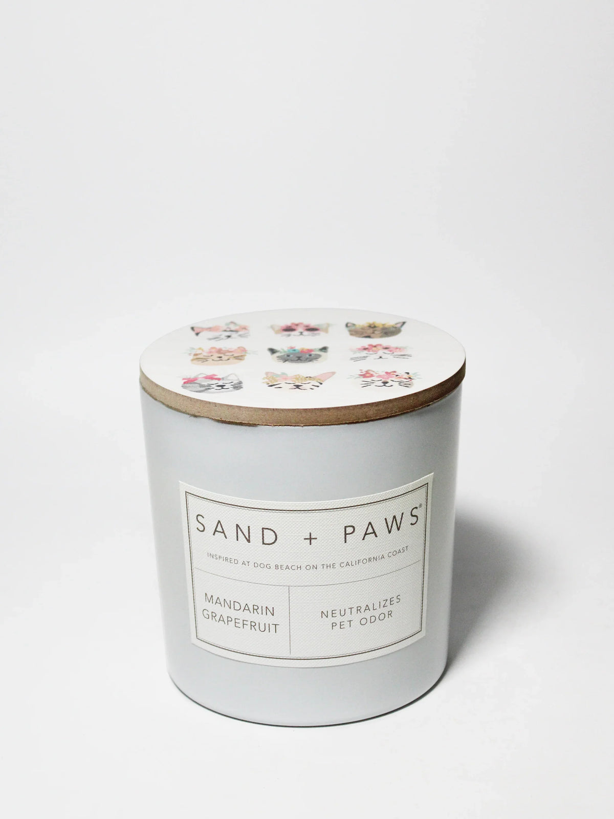 Sand + Paws Mandarin Grapefruit 21 oz scented candle