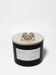 Sand + Paws Teakwood 12 oz scented candle