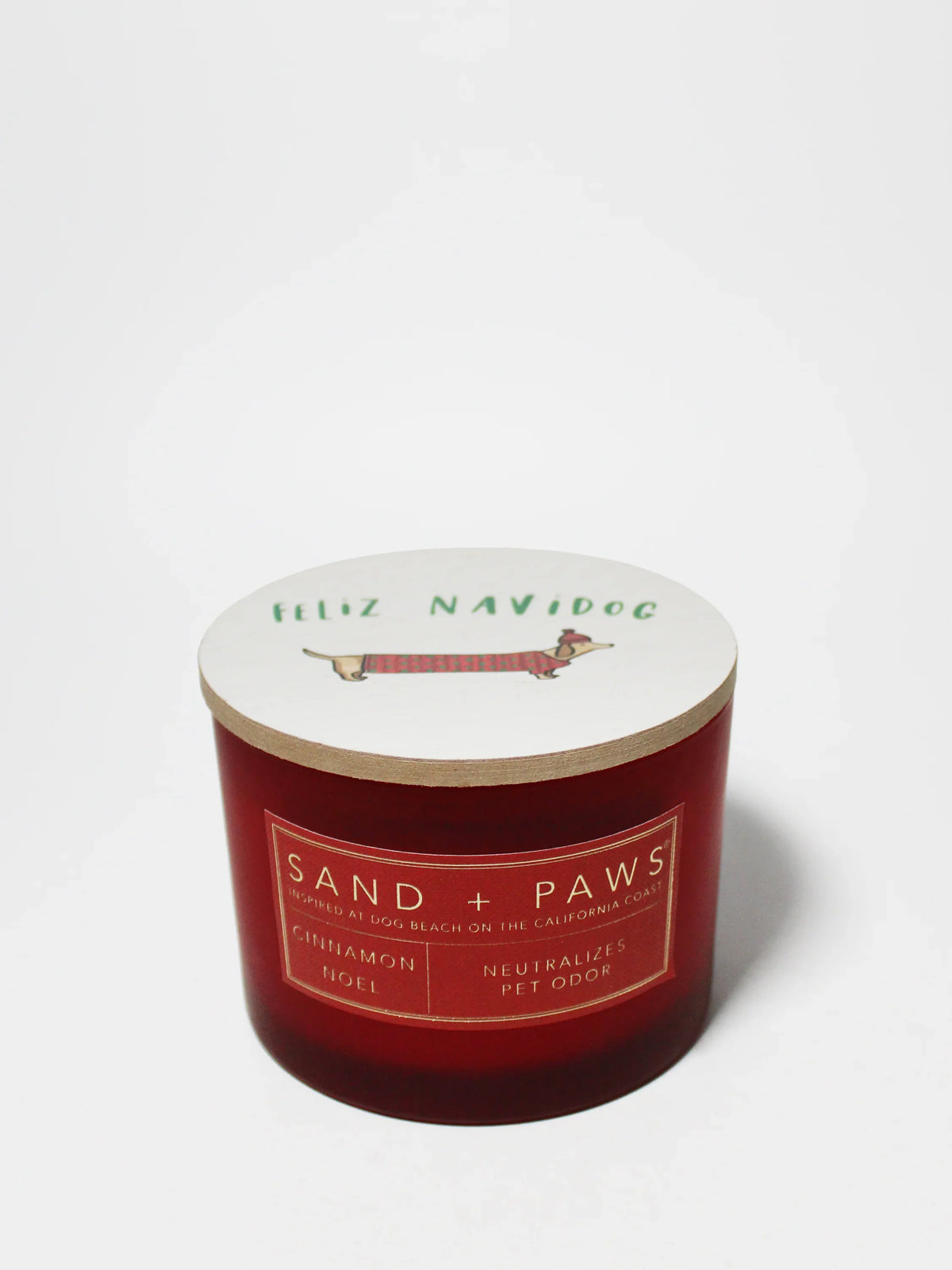 Sand + Paws Cinnamon Noel 12 oz scented candle